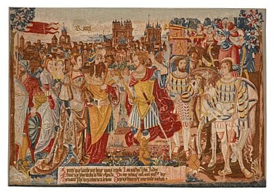 History of the Kings Silkscreen Tapestry - 137 x 195 cm (4'6" x 6'5") - Requires Rod Size 5 - Last Piece Remaining!