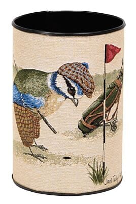 Bertie Bluetit Tapestry Waste Bin