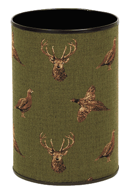 Highland Green Tapestry Waste Bin