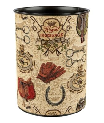 Royal Dressage Tapestry Waste Bin