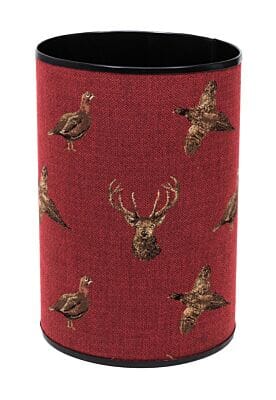 Highland Claret Tapestry Waste Bin