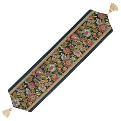 Medieval Flowers Tapestry Table Runner