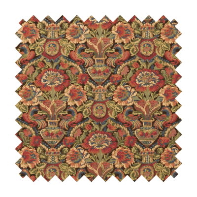 Vase & Birds Tapestry Fabric