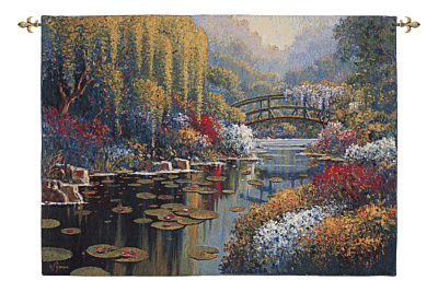 Pejman Giverny Pond Loom Woven Tapestry - 2 Sizes Available