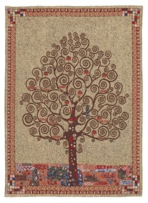 Klimt Tree Loom Woven Tapestry - 112 x 87 cm (3'8" x 2'10") - Requires Rod Size 2