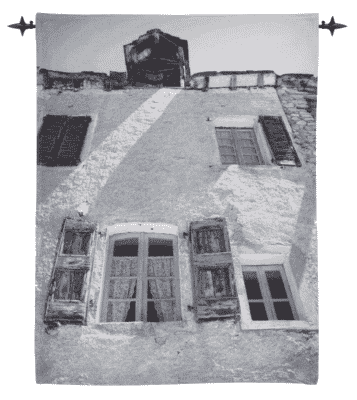Maison Loom Woven Tapestry - 92 x 71 cm (3'0" x 2'4") - Requires Rod Size 2 - Last Piece Remaining!