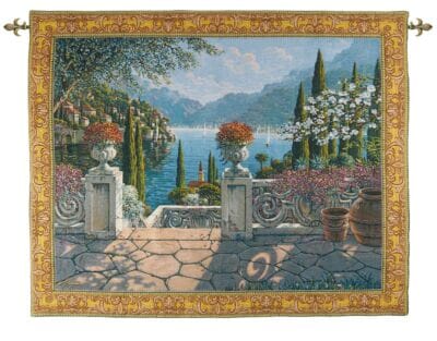 Italian Terrace Como Loom Woven Tapestry - 132 x 165 cm (4'4" x 5'5") - Requires Rod Size 4 - Last Piece Remaining!