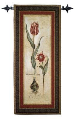 Tulips I Loom Woven Tapestry - 133 x 68 cm (4'4" x 2'3") - Requires Rod Size 2