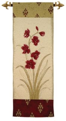 Orchids II Loom Woven Tapestry - 2 Sizes Available