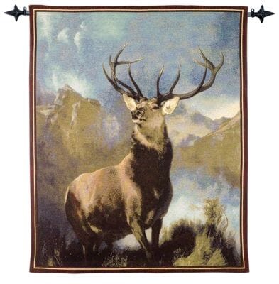Monarch of the Glen Loom Woven Tapestry - 132 x 106 cm (4'4" x 3'6") - Requires Rod Size 3