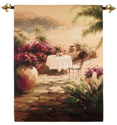 On the Terrace Loom Woven Tapestry - 132 x 102 cm (4'4" x 3'4") - Requires Rod Size 3