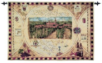 Hilltop Winery Loom Woven Tapestry - 92 x 132 cm (3'0" x 4'4") - Requires Rod Size 3