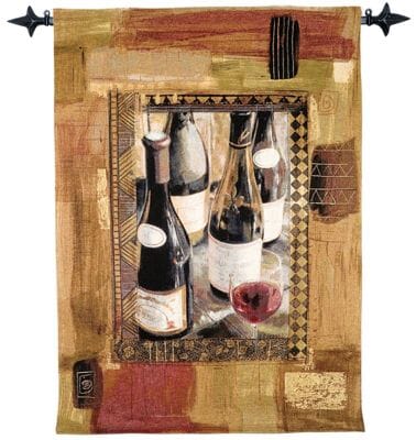 Wine Tasting I Loom Woven Tapestry - 132 x 93 cm (4'4" x 3'1") - Requires Rod Size 2