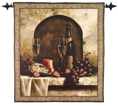 Champagne Banquet Loom Woven Tapestry - 2 Sizes Available