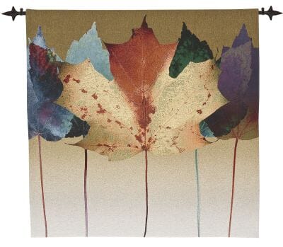 Leaf Dance Loom Woven Tapestry - 134 x 134 cm (4'5" x 4'5") - Requires Rod Size 3