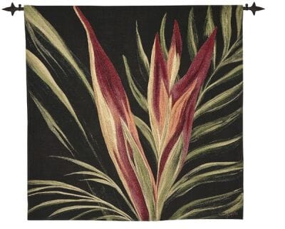 Botanic Flame Loom Woven Tapestry - 134x134cm (4'5"x4'5") - Requires Rod Size 4