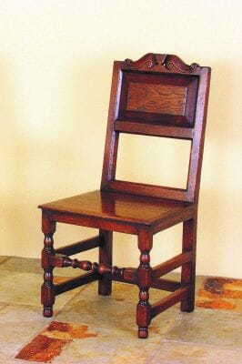James I Oak Panelback Sidechair - 6 pcs remaining!