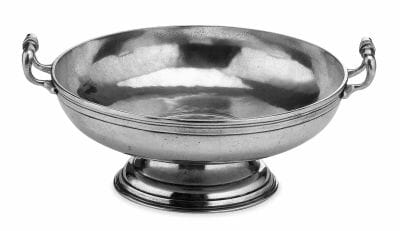 Pewter Fruit Bowl with Handles