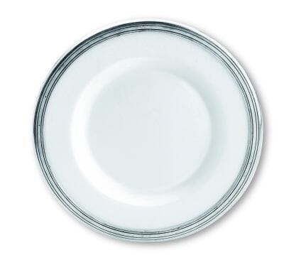 Pewter & Ceramic Dinner Plate 28cm