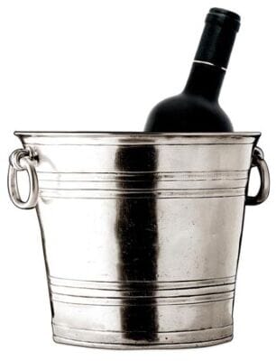 Wine & Champagne Pewter Bucket With Ring Handles
