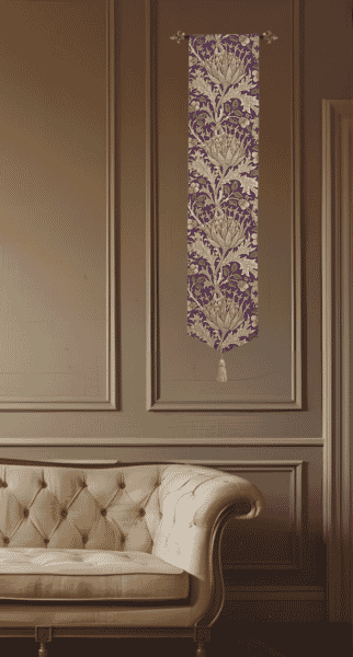 Artichoke Tapestry Banner - 160 x 32cm (63" x 13") - Requires Rod Size 1