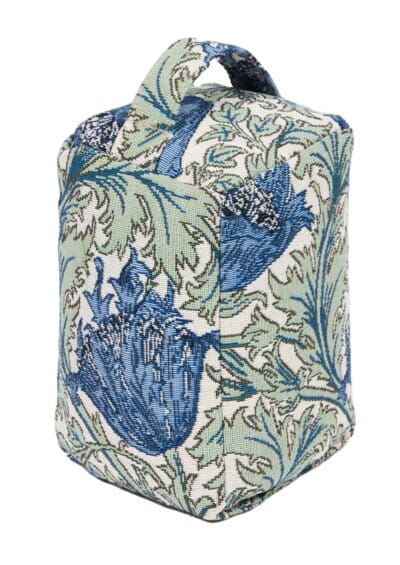 Anemone Blue Green Tapestry Doorstop