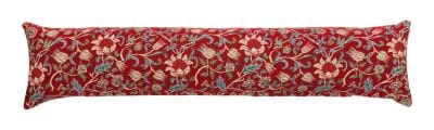 Evenlode Flowers Red Draught Excluder