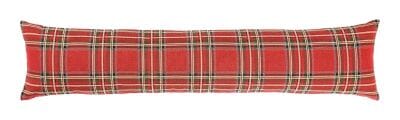 Red Tartan Draught Excluder - 90x20 cm (36"x9")