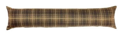 Brown Tartan Draught Excluder - 90x20 cm (36"x9")