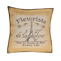 Fleuriste de la Tour Tapestry Cushion with Feather Filler - 46x46cm (18"x18") - Last Piece Remaining!