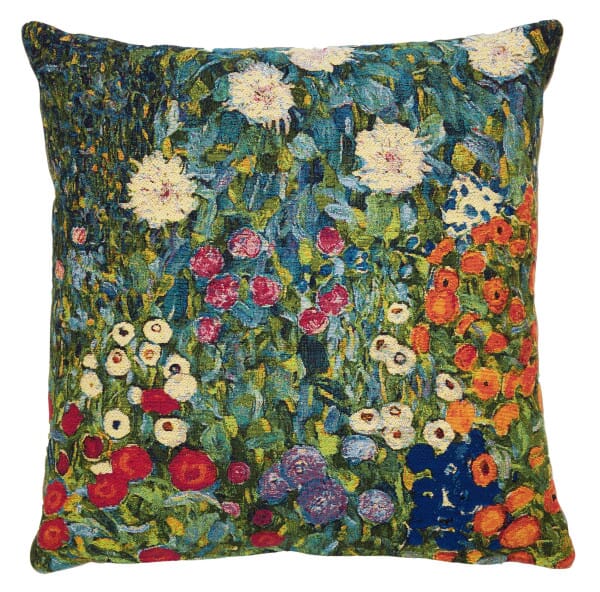 Klimt Flowers I Tapestry Cushion - 46x46cm (18