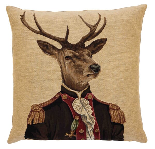 Sebastian Stag Tapestry Cushion - 46x46cm (18