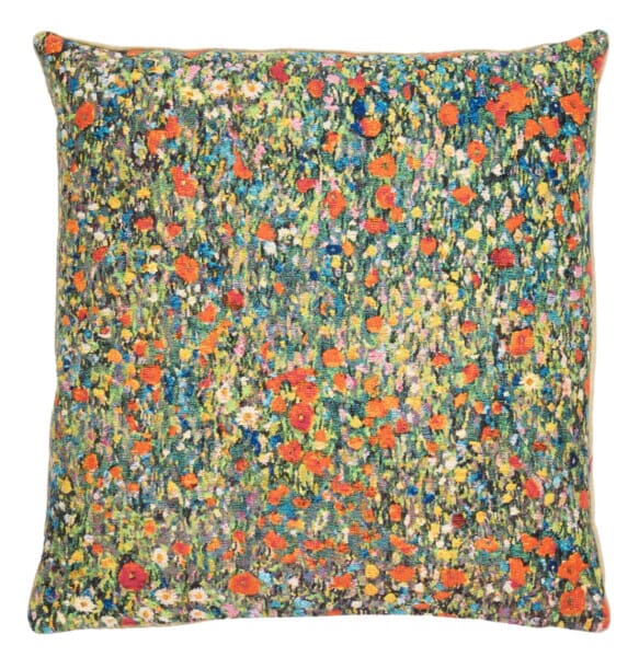 Klimt Poppyfield Tapestry Cushion - 46x46cm (18