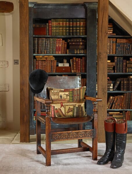 Equestrian Library Tapestry Cushion - 38x46cm (15