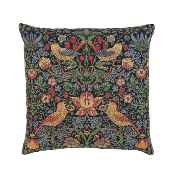 Strawberry Thief Blue Tapestry Cushion - 46x46cm (18