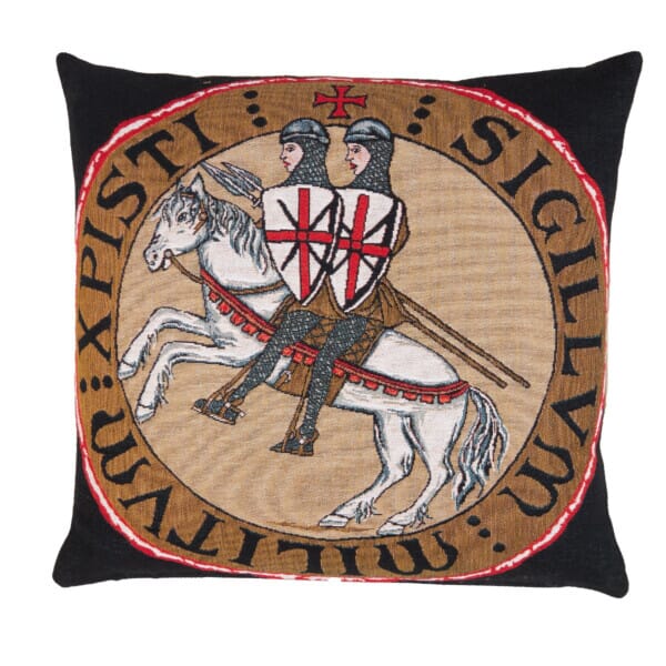 Templar Knights Tapestry Cushion - 46 x 46cm