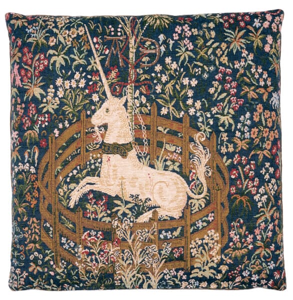 Captive Unicorn Tapestry Cushion - 46x46cm (18