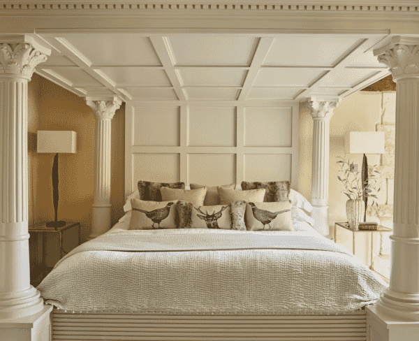 Country Linen Pheasant Left Piped Tapestry Cushion - 45x45cm (18