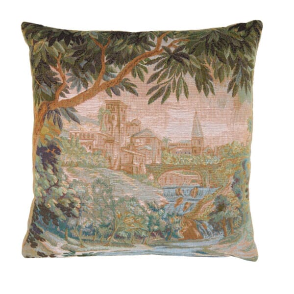 Verdure Village Woolblend Tapestry Cushion - 46x46cm (18