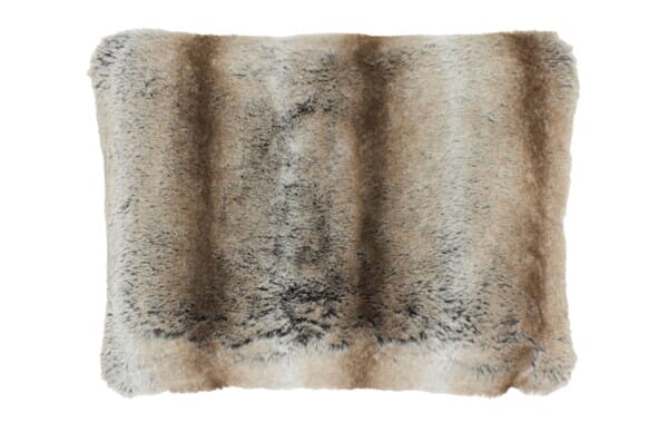 Stag Faux Fur Cushion with Linen back - 33x55cm (15