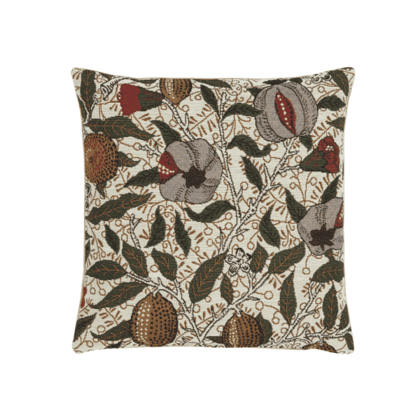 Morris Fruits Tapestry Cushion with Feather Filler - 33x33cm (13