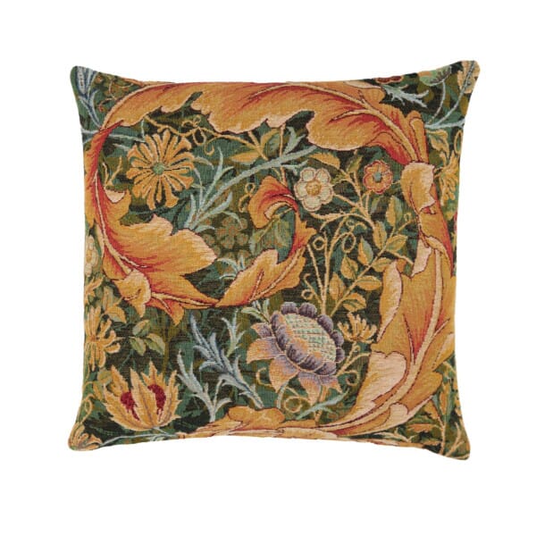 Acanthus Swirl II Woolblend Tapestry Cushion - 46x46cm (18