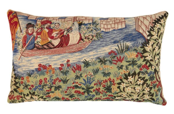 Musicians at Camelot Tapestry Cushion with Feather Filler - 30x55cm