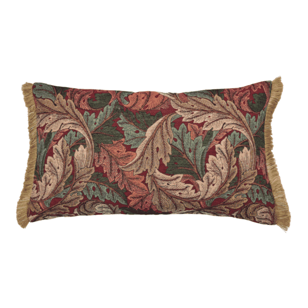 Acanthus Leaves - Summer Tapestry Cushion with Feather Filler - 33x55cm (13”x22”)