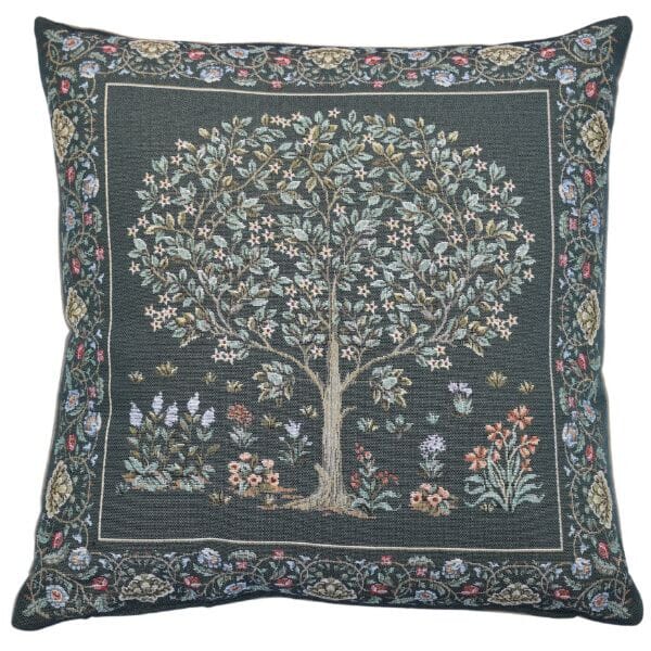 Morris Tree Green Tapestry Cushion - 46x46cm (18