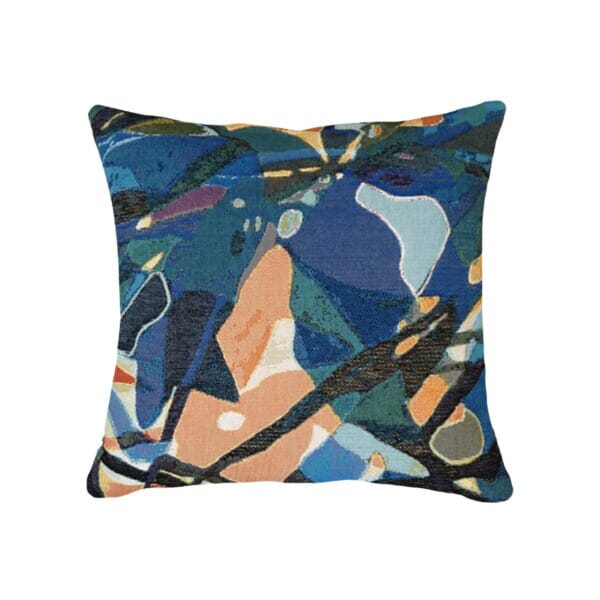Jardin Bleu I by Galamez Tapestry Cushion - 46x46cm (18