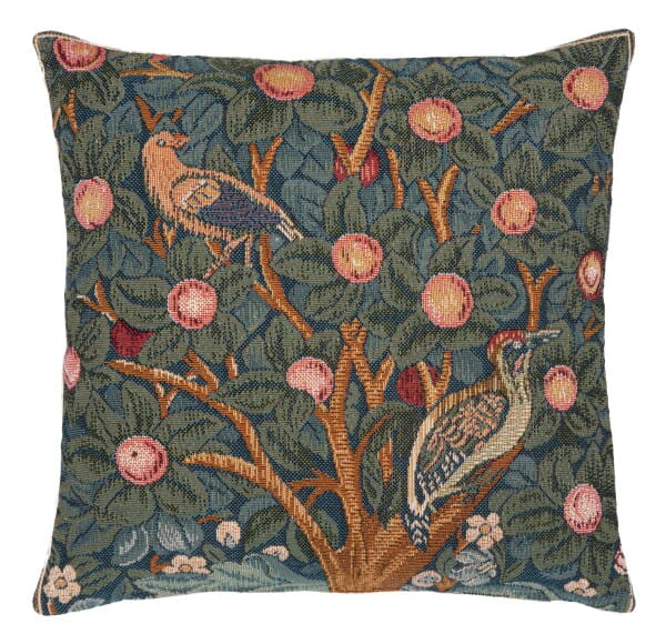 Woodpecker Cushion with Feather Filler - 33x33cm (13