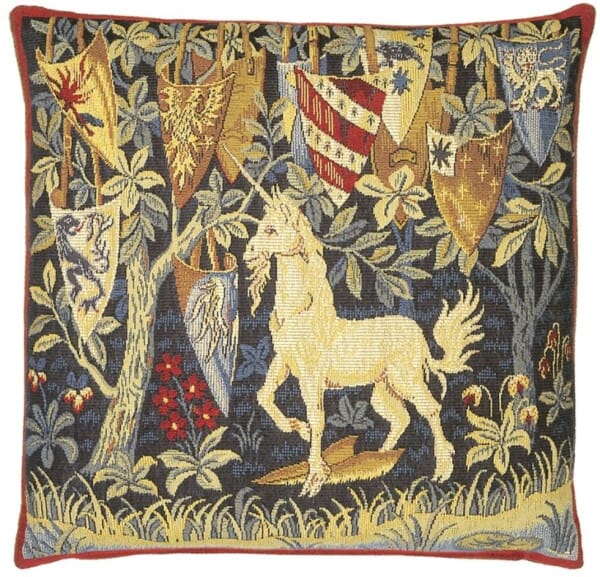 King Arthur Unicorn Tapestry Cushion - 46x46cm (18