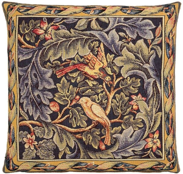 Birds & Acanthus Tapestry Cushion - 46x46cm (18