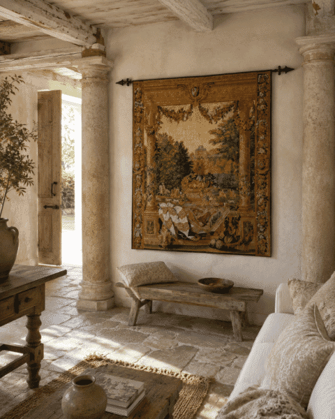 Chateau de Versailles Silkscreen Tapestry - 173 x 147 cm (5'8